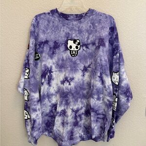 Hello Kitty & Friends Purple Tie Dye Glow in the Dark Sweatshirt Spirit Jersey